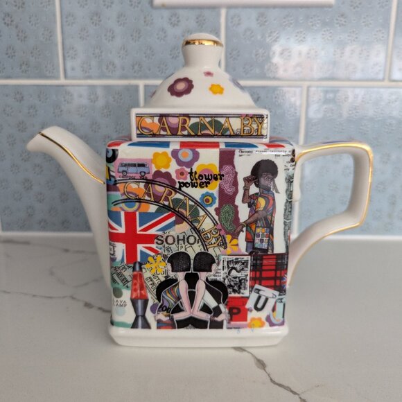 James Sadler British Teapot Famous Streets Carnaby Collectible - Picture 1 of 10